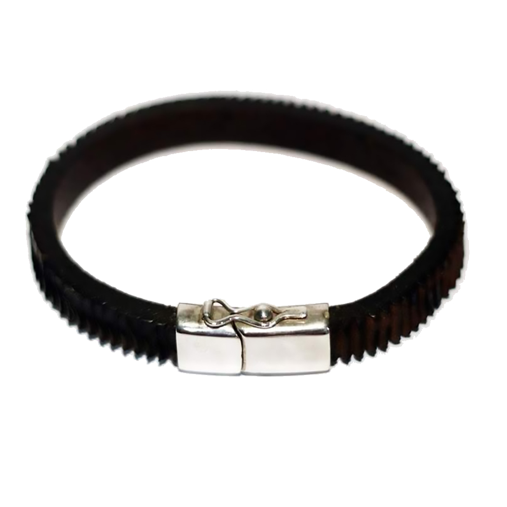 Pulsera de Plata y Cuero